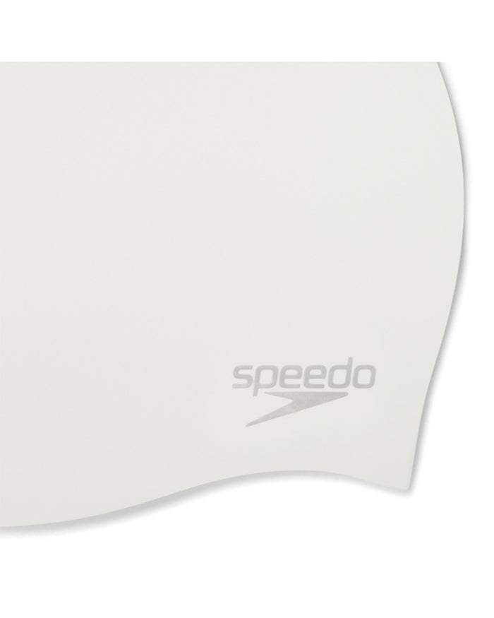 Speedo Unisex's Moulded Silicone Cap - White