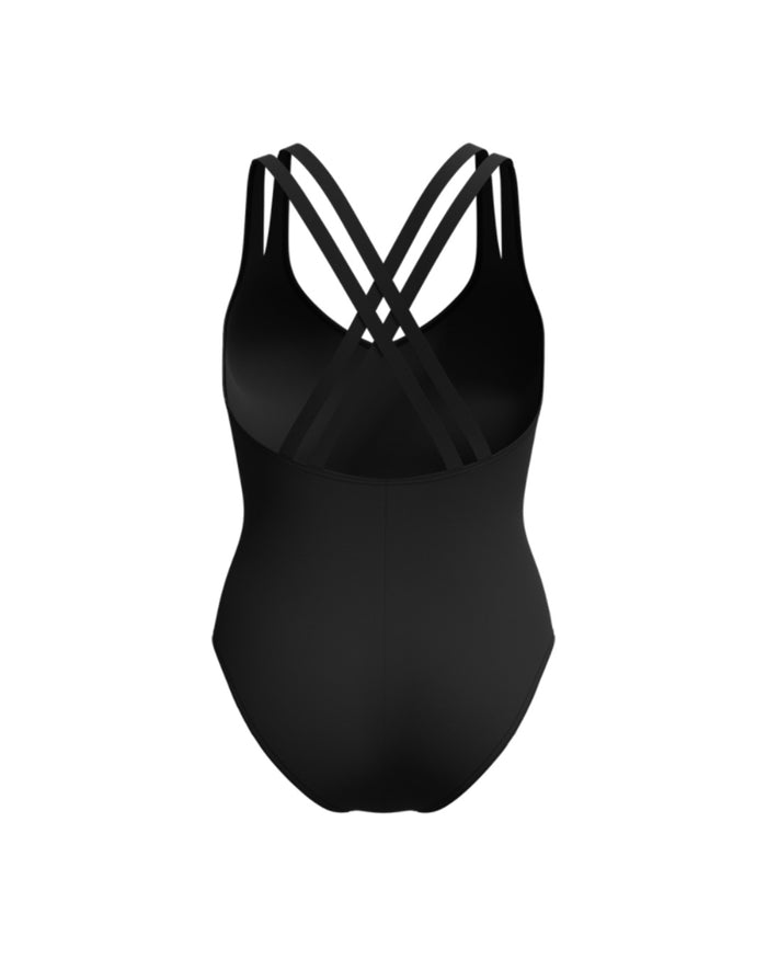 Speedo Women's China Luxepool Solid 1pc (AsiaFit) - Black
