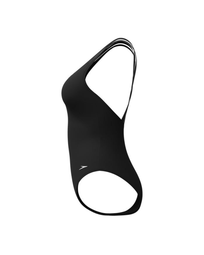 Speedo Women's China Luxepool Solid 1pc (AsiaFit) - Black