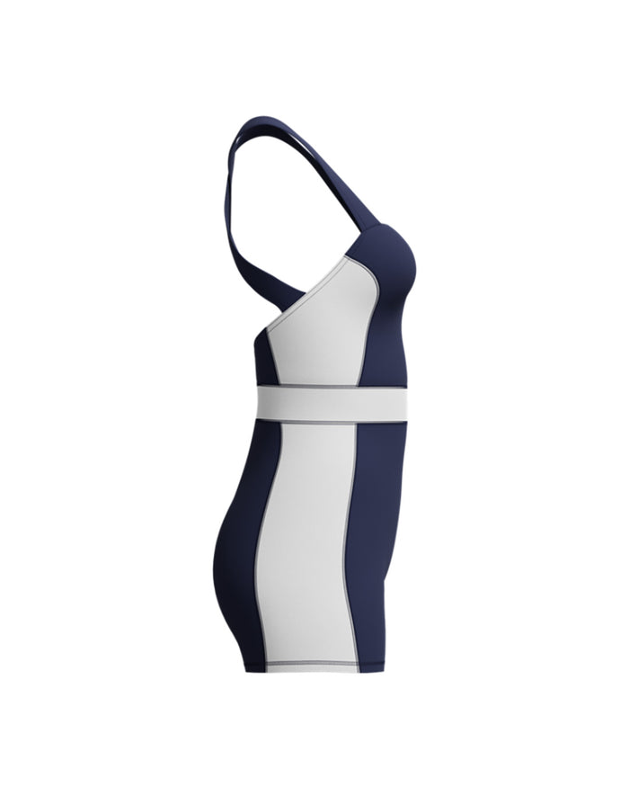 Speedo Women's Colourblock Legsuit - Navy/White
