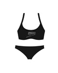 Speedo Women's Endurance+ Logo Thin Strap Two Piece (AsiaFit) - Black