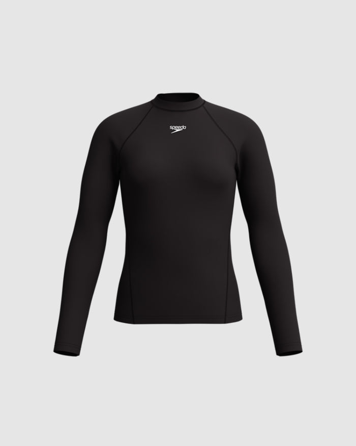 Speedo Women's Endurance+ L/S Rash Guard - Black