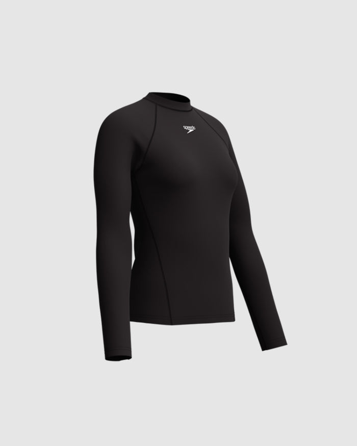 Speedo Women's Endurance+ L/S Rash Guard - Black