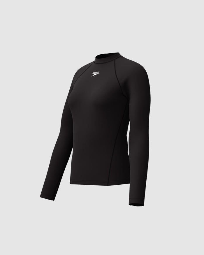 Speedo Women's Endurance+ L/S Rash Guard - Black