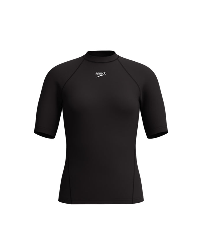 Speedo Women's Endurance+ S/S Rash Guard - Black