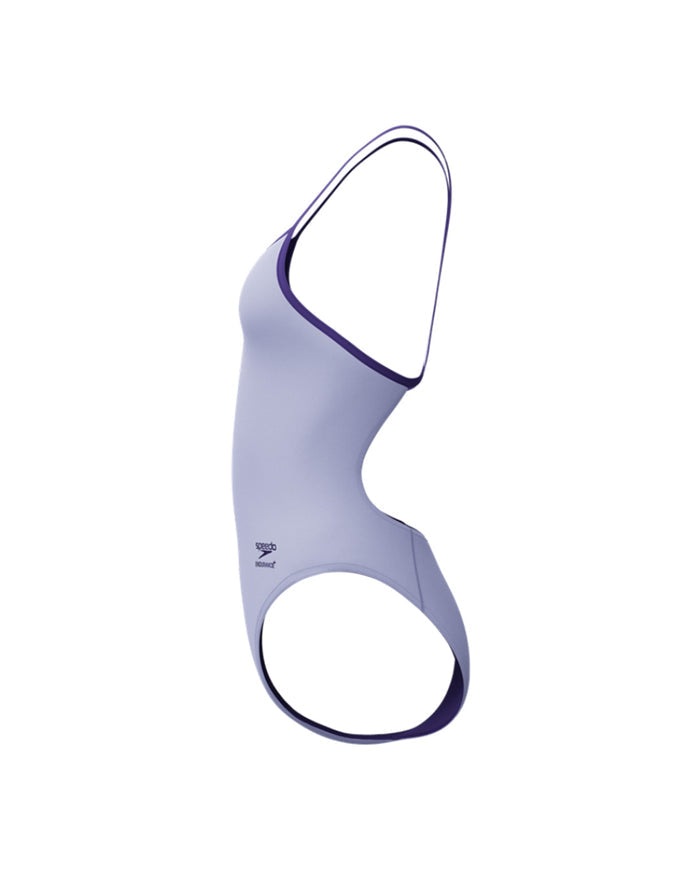 Speedo Women's FL Solid Turnback - Light Purple