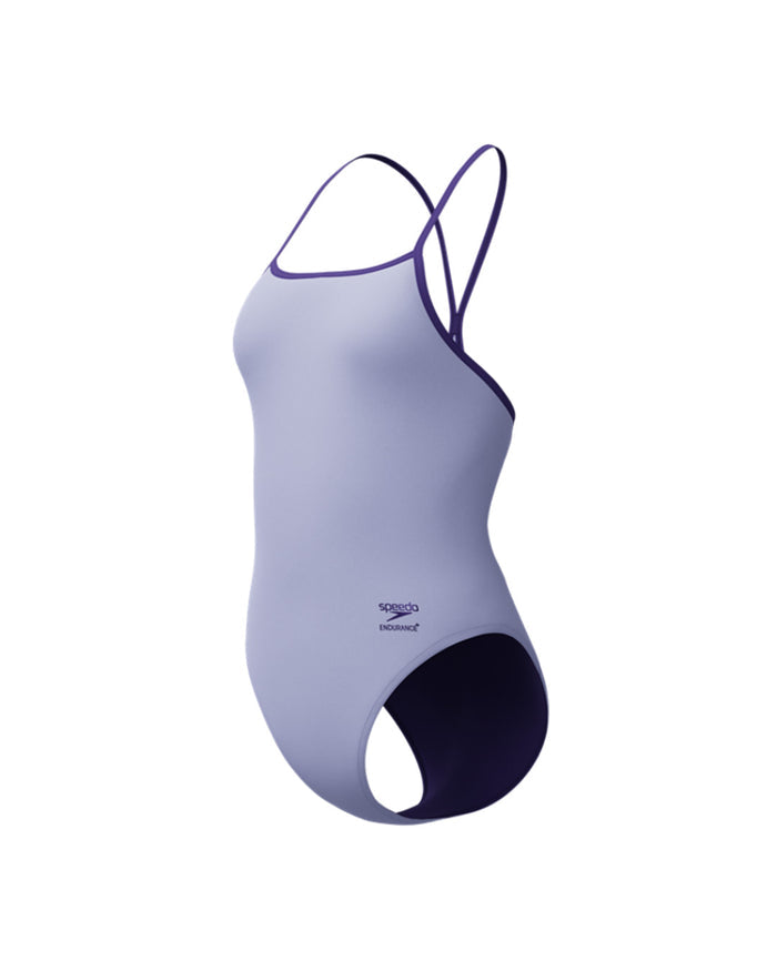 Speedo Women's FL Solid Turnback - Light Purple