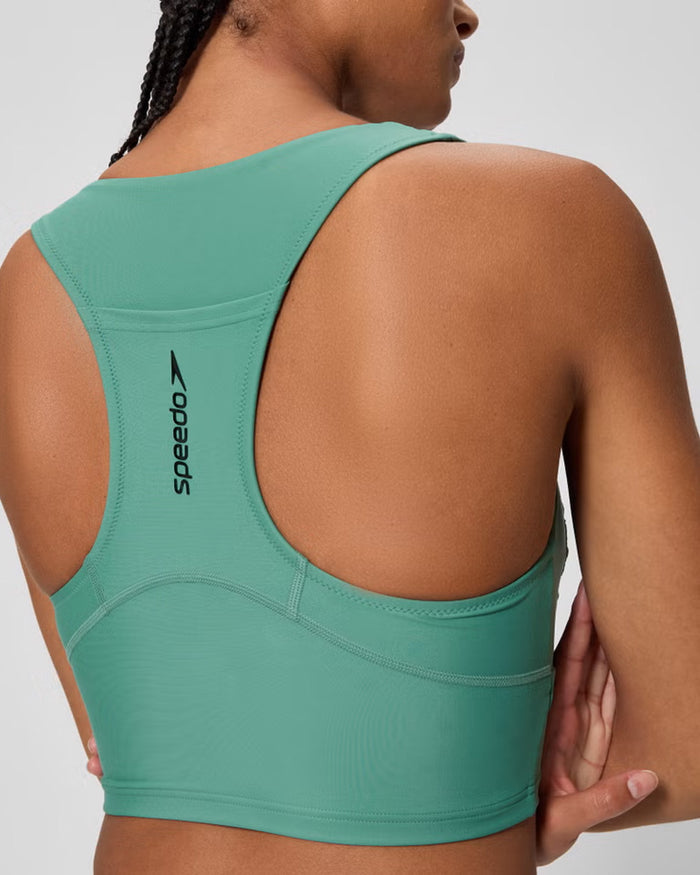 Speedo Women's Ocean Flex Crop Top (AsiaFit) - Green