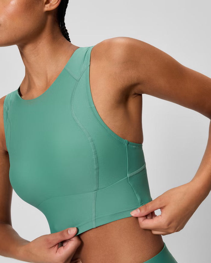 Speedo Women's Ocean Flex Crop Top (AsiaFit) - Green