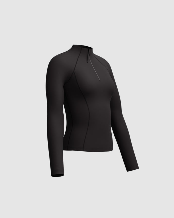 Speedo Women's Ocean Flex L/S Rash Guard - Black