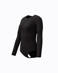 Speedo Women's Ocean Flex L/S Zip 1pc Swimsuit - Black