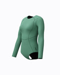 Speedo Women's Ocean Flex L/S Zip 1pc Swimsuit - Green