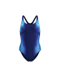 Speedo Women's Print Medalist 1 Piece (AsiaFit) - Navy/Blue