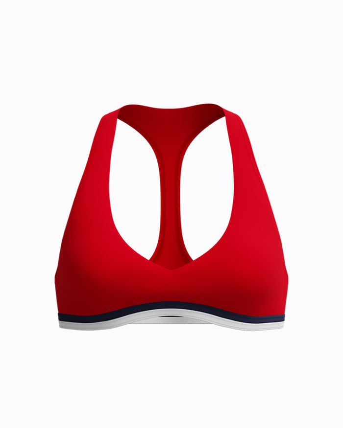 Speedo Women's Racerback Bikini Top - Red/White