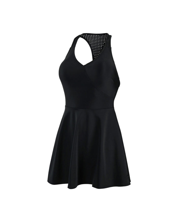Speedo Women's Shaping Lily Swim Dress (AsiaFit) - Black