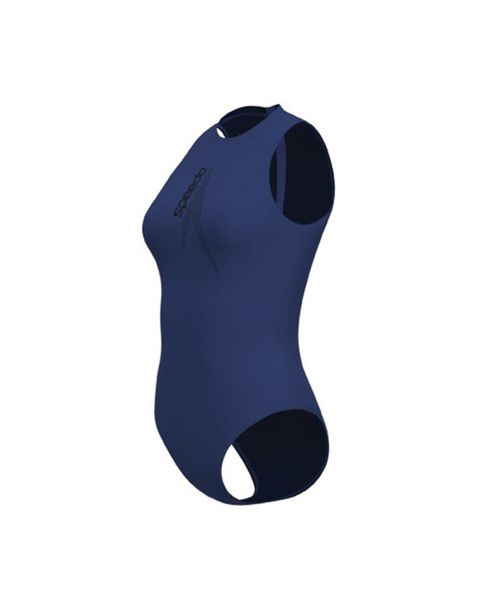 Speedo Women's Solid Boom Hydrasuit 1pc (AsiaFit) - Blue/Black