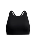 Speedo Women's Solid High Neck Bikini Top (AsiaFit) - Black