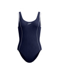 Speedo Women's Texture Bound Scoop One Piece (AsiaFit) - Navy/White