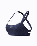Speedo Women's Texture Crossback Bikini Top - Navy/White