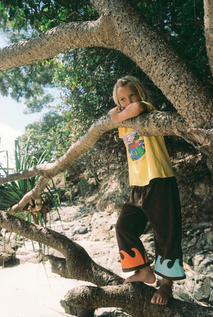 Spicy Dugong Brown Wave Pants
