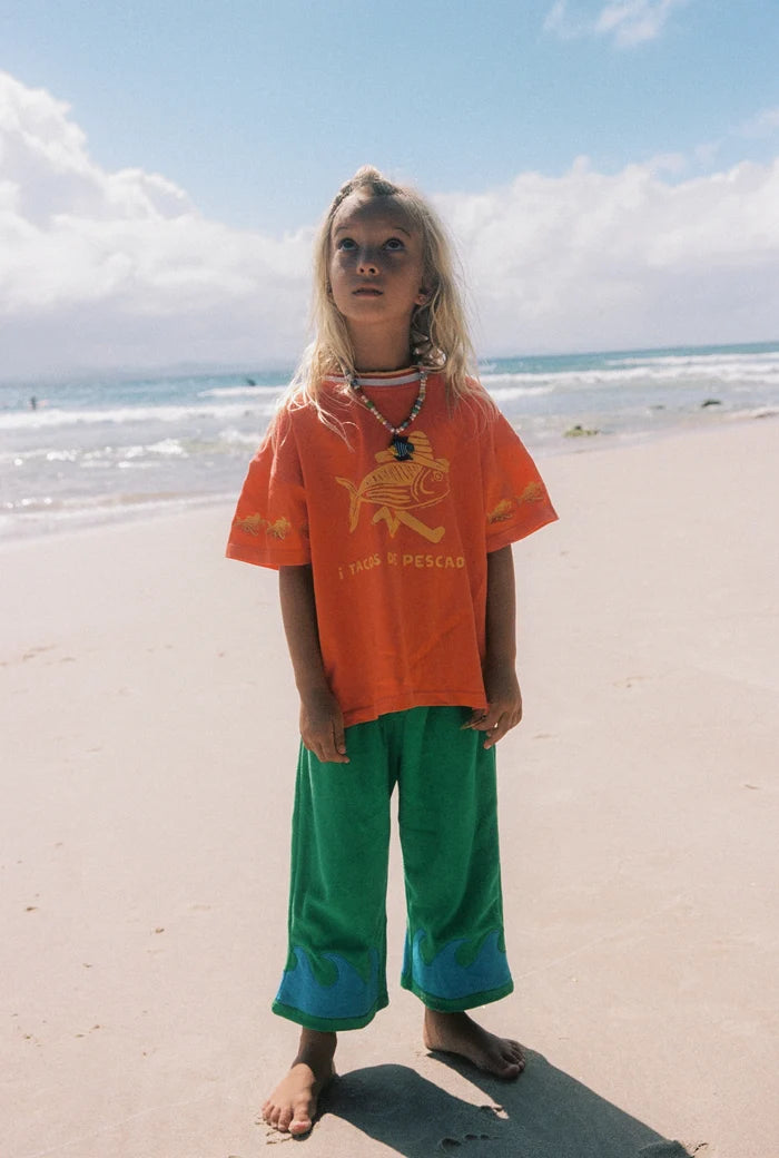 Spicy Dugong Green Wave Pants