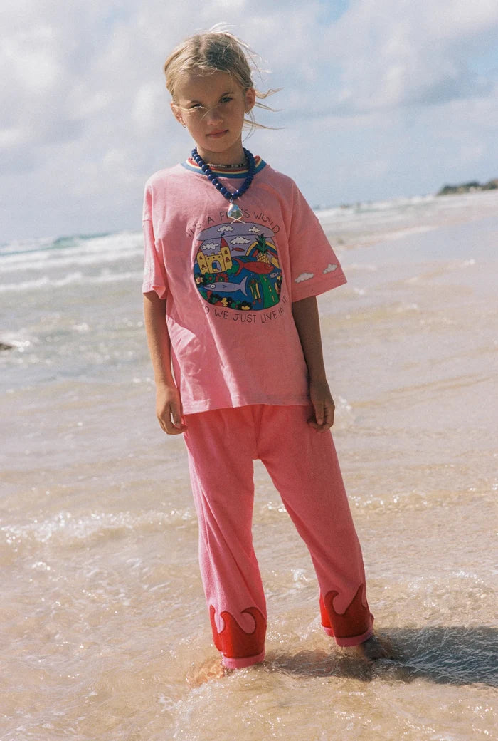 Spicy Dugong Pink Wave Pants