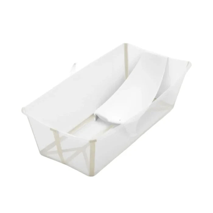 Stokke Flexi Bath X - Large Bath & Flexi Newborn Support Bundle - Sandy Beige - ebebek