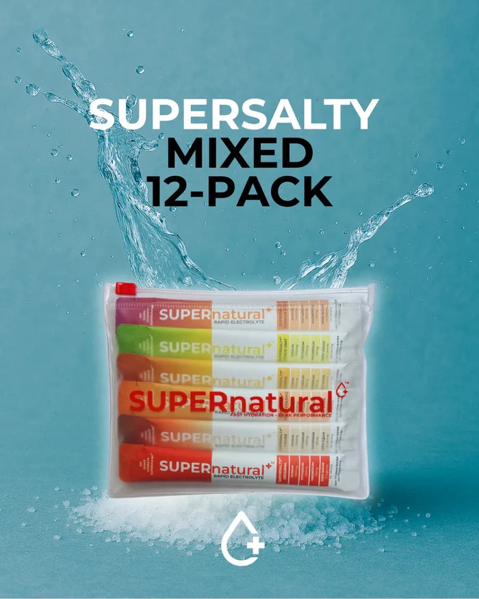 SUPERnatural+ SUPERsalty Electrolyte 85.2g - 12 Packs Mixed