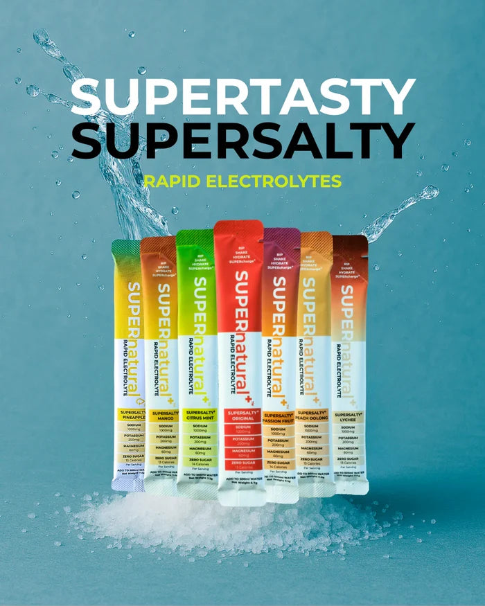 SUPERnatural+ SUPERsalty Electrolyte 85.2g - 12 Packs Mixed