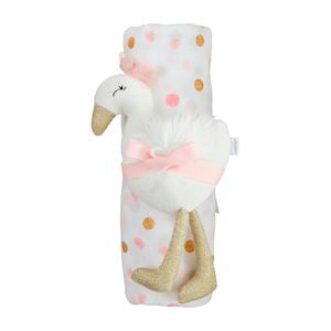 Swaddle and Rattle Set