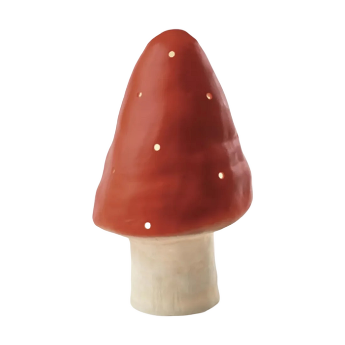 Tall Red Mushroom Lamp