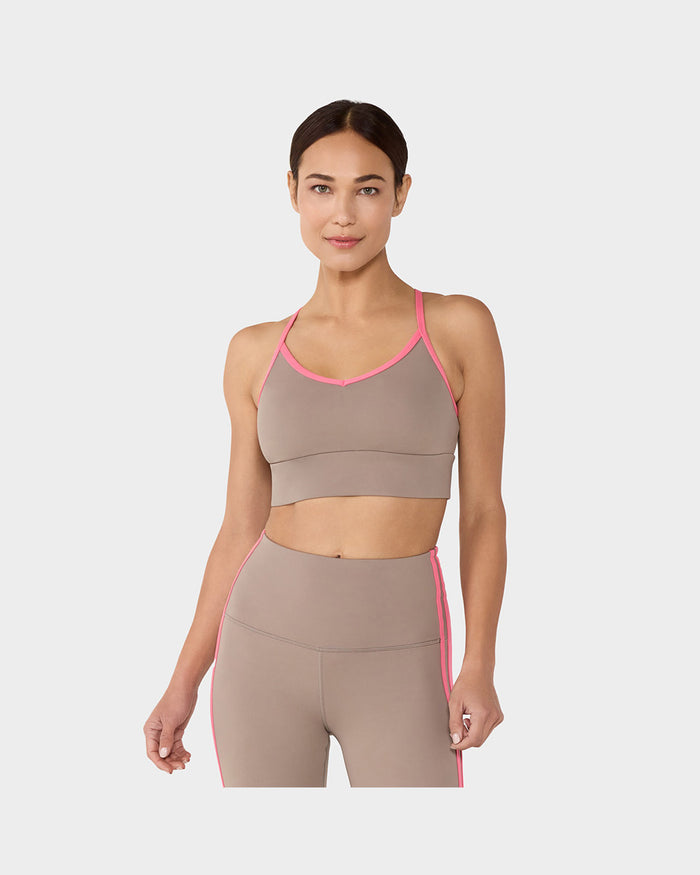 TAVI Boost Bra - Pebble/Sunset Pink