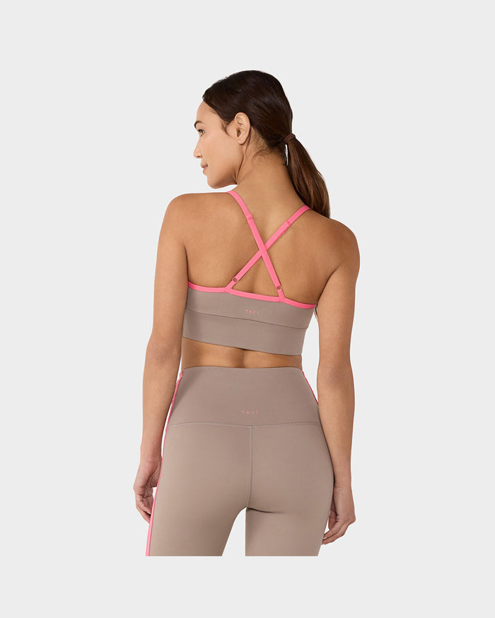 TAVI Boost Bra - Pebble/Sunset Pink