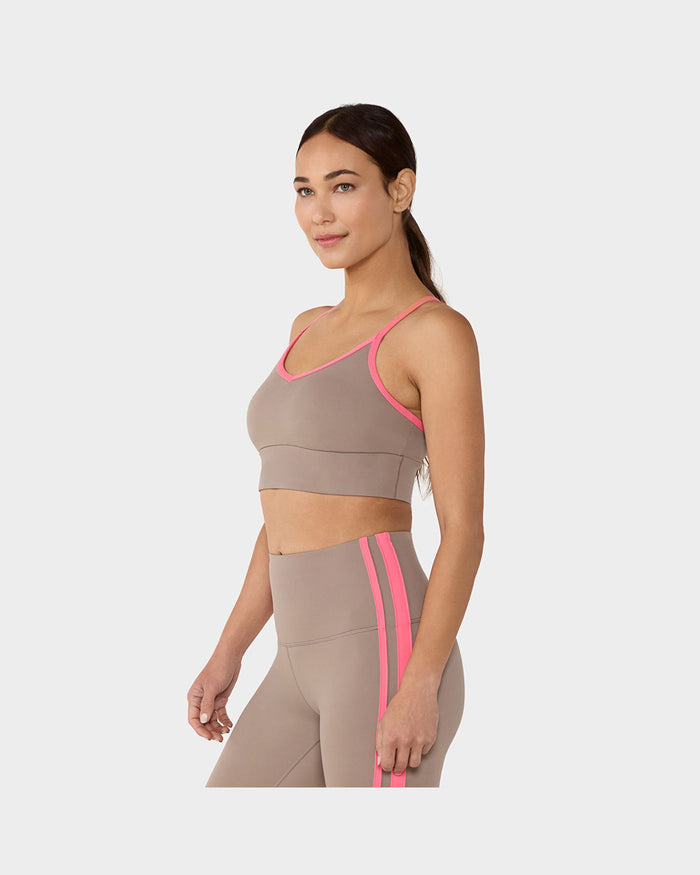 TAVI Boost Bra - Pebble/Sunset Pink