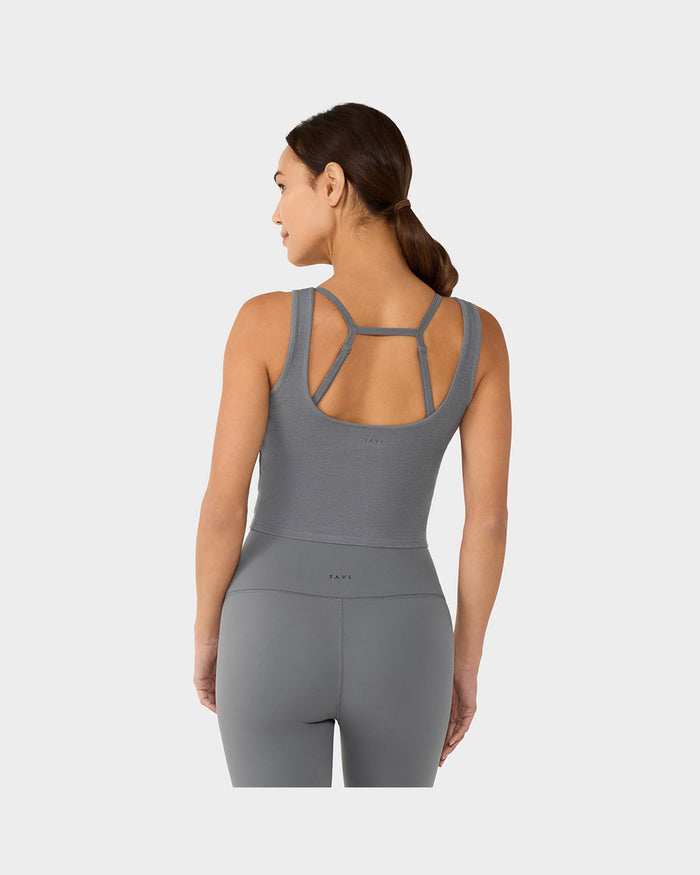 TAVI Fitted Henley Tank - Shadow