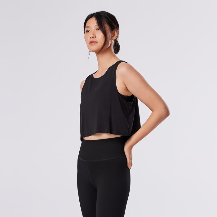 TAVI Flatter Flow Hi Lo Tank - Ebony
