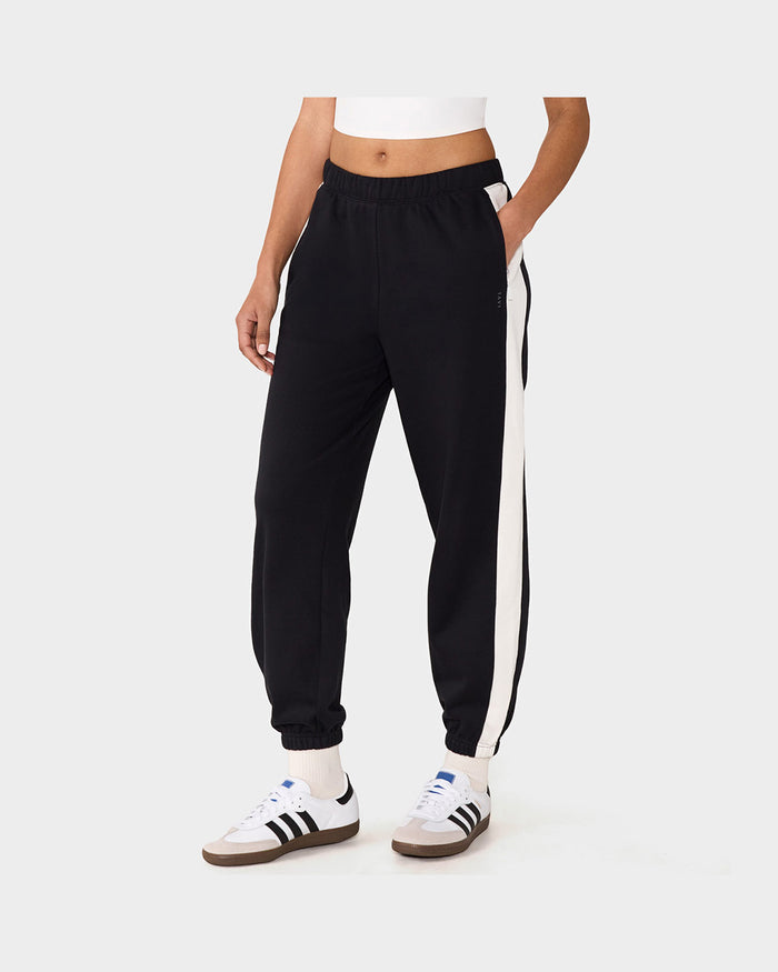 TAVI French Terry Contrast Sweatpant - Ebony Coconut