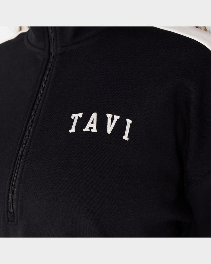 TAVI Half Zip Pullover - Ebony Coconut