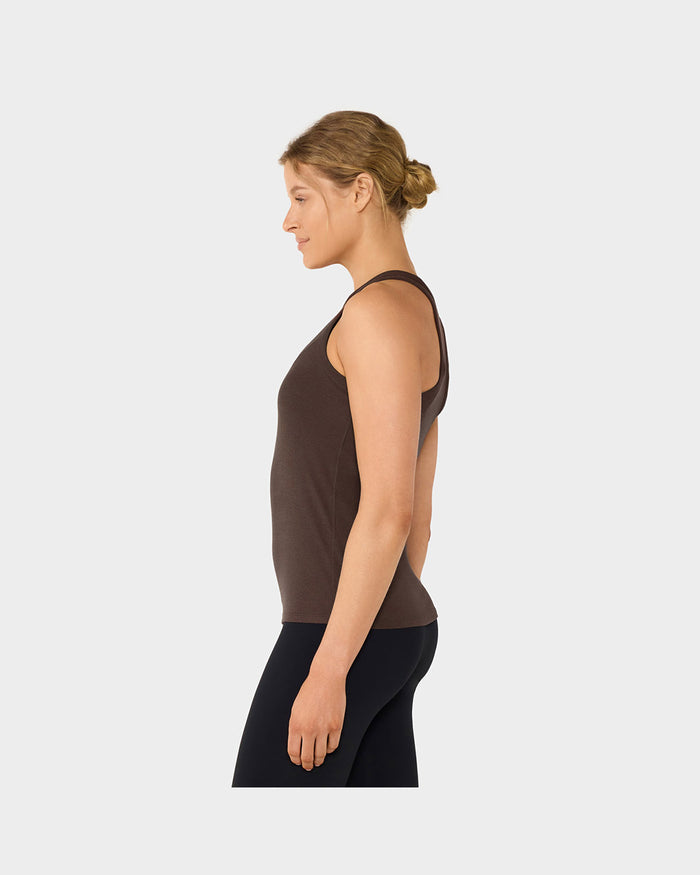 TAVI Perfect Fit Rib Tank - Espresso
