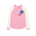 The Animals Observatory Anteater Long Sleeve Kids Shirt Pink