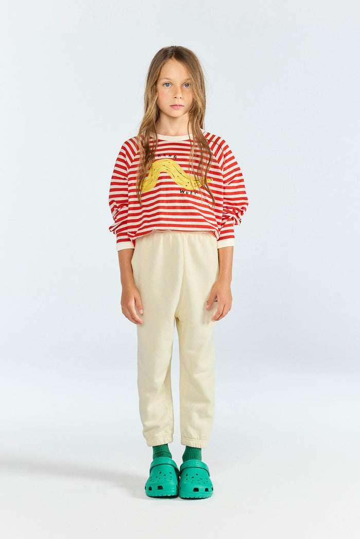 The Animals Observatory Dromedary Kids Sweatpants Raw White