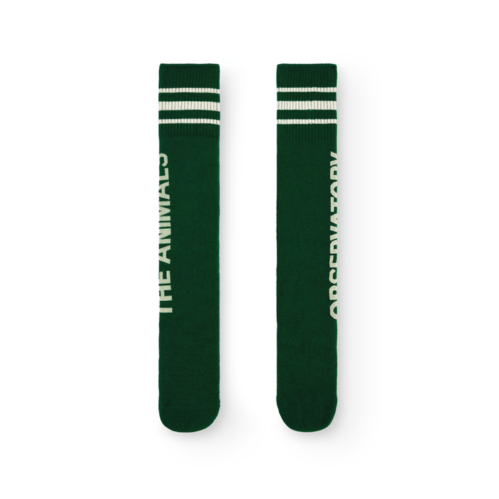 The Animals Observatory Skunk Kids Socks Dark Green