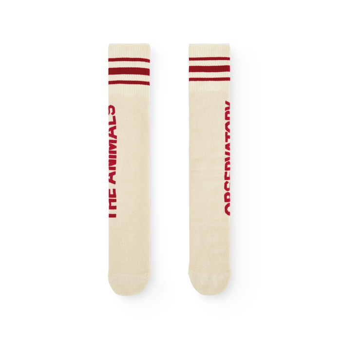 The Animals Observatory Skunk Kids Socks Raw White