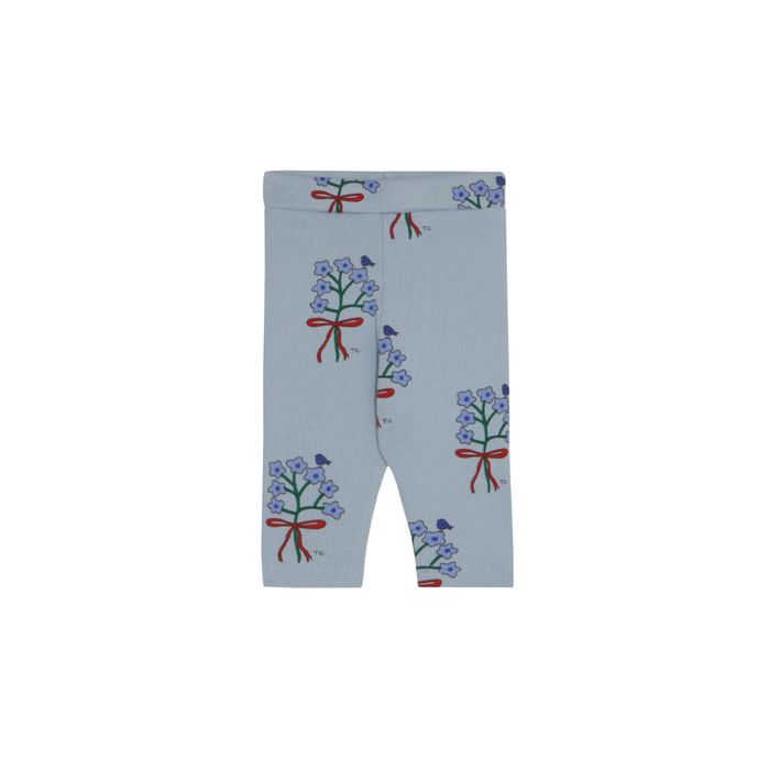 The Campamento Bouquet Light Blue Baby Leggings