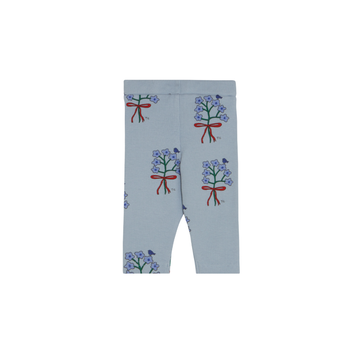 The Campamento Bouquet Light Blue Baby Leggings