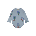 The Campamento Bouquet Light Blue Baby Romper