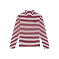 The Campamento Burgundy Striped Turtleneck Shirt