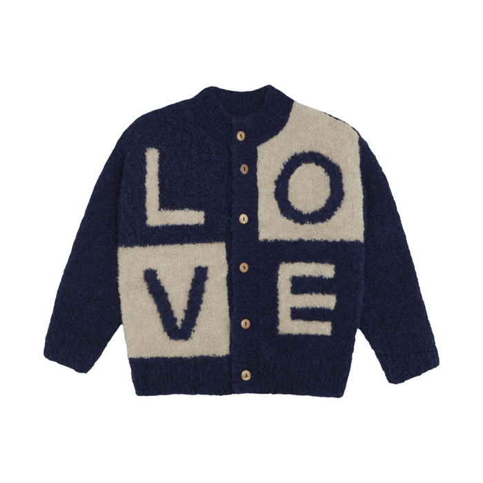 The Campamento Love Cardigan Blue