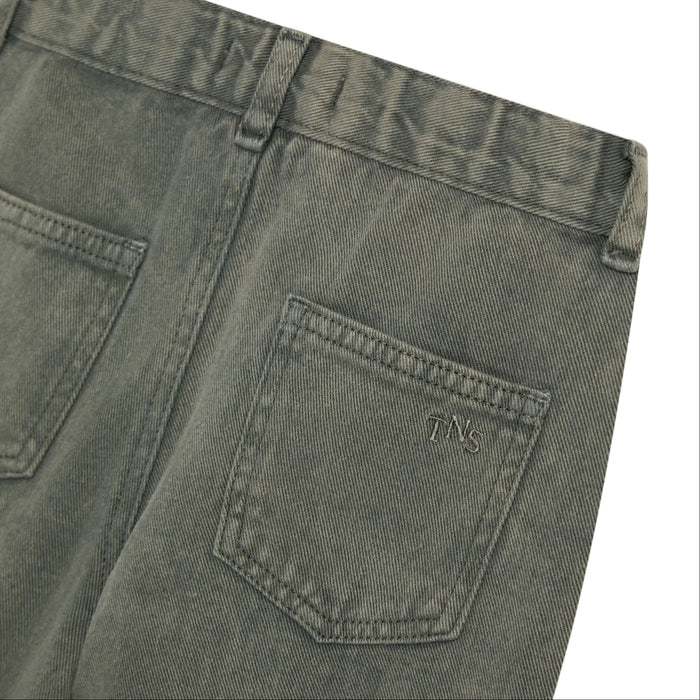 The New Society Denim Baggy Pant Tea Leaf