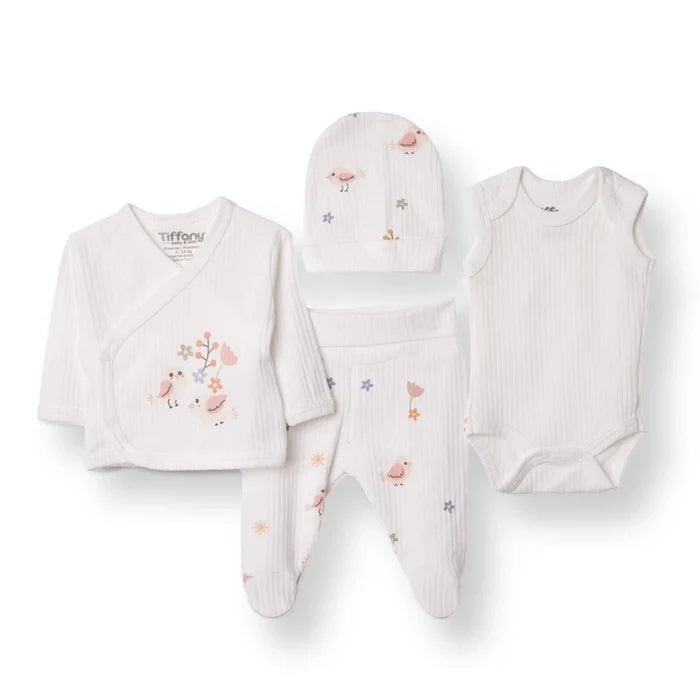 Tiffany Newborn Premature Set - Ecru Ecru - ebebek